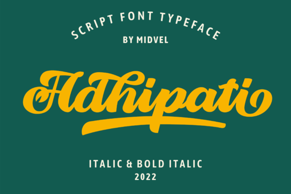 Adhipati: A Bold Script Font for Modern Marketing Visuals