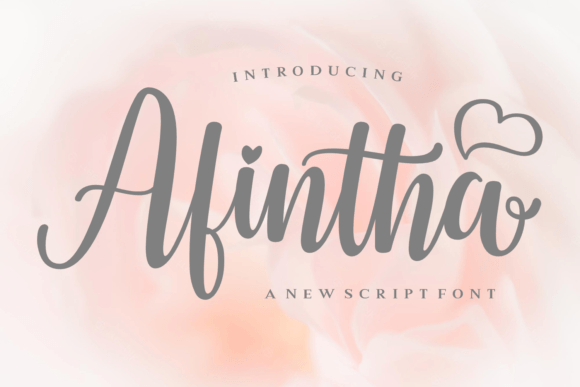 Afintha Font: A Maker's Favorite Script Typeface
