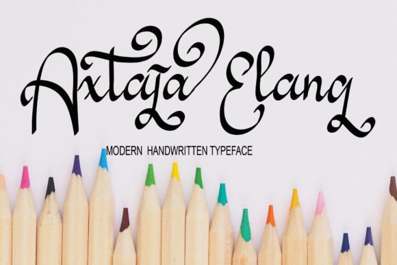 Axtaja Elang: A Stylish Script Font for Creative Products