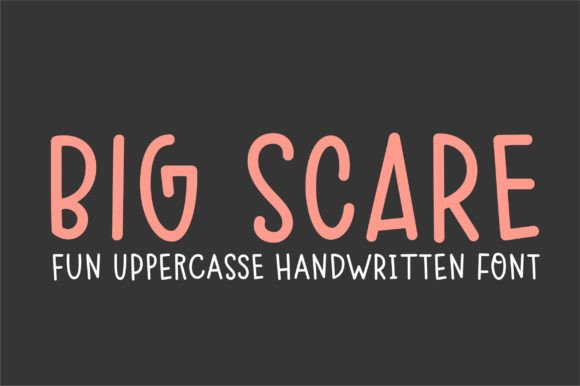 Big Scare: A Playful Font for Editorial Mood