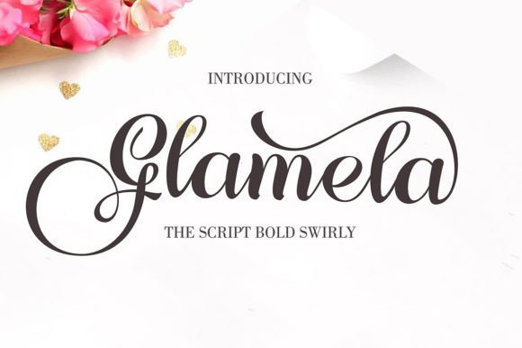 Glamela: The Script Font for Crafting Beautiful Product Stories