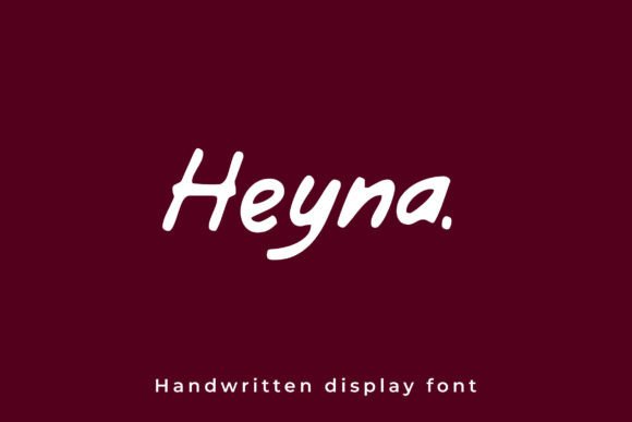 Heyna: A Versatile Handwritten Font for Modern Makers