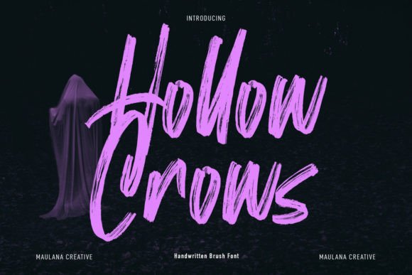 Hollow Crows Font: The Handwritten Brush Typeface for Crafters