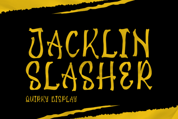 Jacklin Slasher: A Quirky Handwritten Font for Your Growing Business