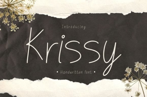 Krissy: The Authentic Handwritten Font for Makers