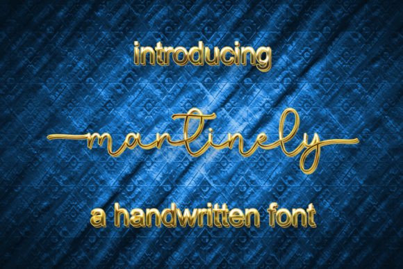 Martinely: A Graceful Script Font for Digital Elegance