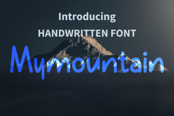 Mymountain: The Craft-Friendly Handwritten Font for Your Products