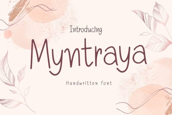 Myntraya: A Handwritten Font for Authentic Branding