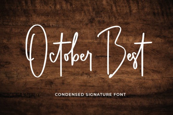 October Best: A Condensed Signature Font for Distinctive Branding