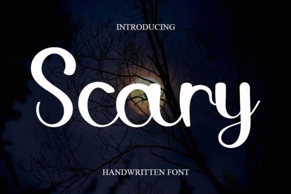 Scary: The Script Font with Sharp, Sleek Intent