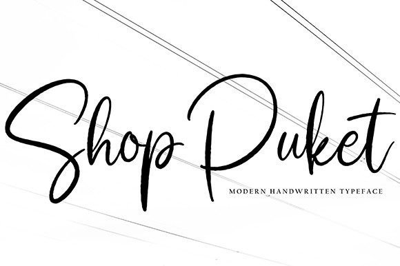 Shop Puket: A Script Font for Authentic Brand Stories