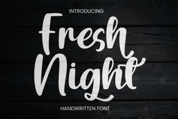 Testing the Fresh Night Font in a Real Branding Project