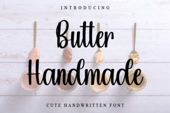 The Butter Handmade Font: A Crafter's Secret for Elegant Product Design